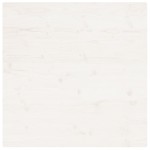 vidaXL Blat de masă, alb, 90x90x2,5 cm, lemn masiv de pin, pătrat