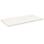 vidaXL Blat de masă alb 100x60x2,5 cm lemn masiv de pin dreptunghiular vidaXL Blat de masă alb 100x60x2,5 cm lemn masiv de pin dreptunghiular