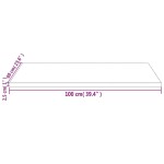 vidaXL Blat de masă alb 100x60x2,5 cm lemn masiv de pin dreptunghiular vidaXL Blat de masă alb 100x60x2,5 cm lemn masiv de pin dreptunghiular