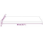 vidaXL Blat de birou, alb, 80x40x2,5 cm, lemn masiv de pin vidaXL Blat de birou, alb, 80x40x2,5 cm, lemn masiv de pin