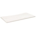 vidaXL Blat de birou, alb, 100x50x2,5 cm, lemn masiv de pin vidaXL Blat de birou, alb, 100x50x2,5 cm, lemn masiv de pin