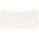 vidaXL Blat de birou, alb, 100x50x2,5 cm, lemn masiv de pin vidaXL Blat de birou, alb, 100x50x2,5 cm, lemn masiv de pin