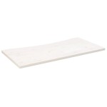 vidaXL Blat de birou, alb, 110x55x2,5 cm, lemn masiv de pin vidaXL Blat de birou, alb, 110x55x2,5 cm, lemn masiv de pin