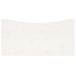 vidaXL Blat de birou, alb, 110x55x2,5 cm, lemn masiv de pin vidaXL Blat de birou, alb, 110x55x2,5 cm, lemn masiv de pin