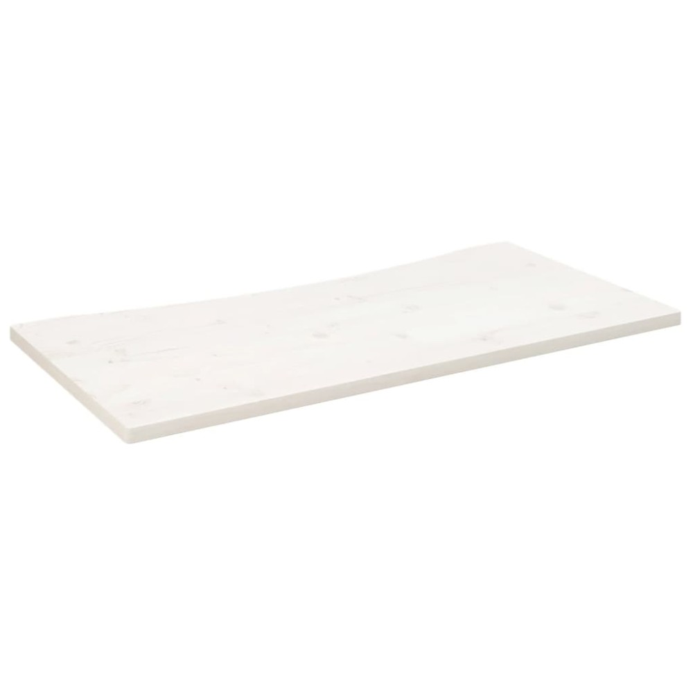 vidaXL Blat de birou, alb, 110x60x2,5 cm, lemn masiv de pin