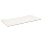 vidaXL Blat de birou, alb, 110x60x2,5 cm, lemn masiv de pin