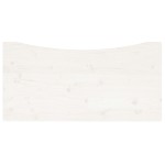 vidaXL Blat de birou, alb, 110x60x2,5 cm, lemn masiv de pin