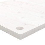 vidaXL Blat de birou, alb, 100x50x2,5 cm, lemn masiv de pin vidaXL Blat de birou, alb, 100x50x2,5 cm, lemn masiv de pin