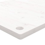 vidaXL Blat de birou, alb, 110x55x2,5 cm, lemn masiv de pin vidaXL Blat de birou, alb, 110x55x2,5 cm, lemn masiv de pin