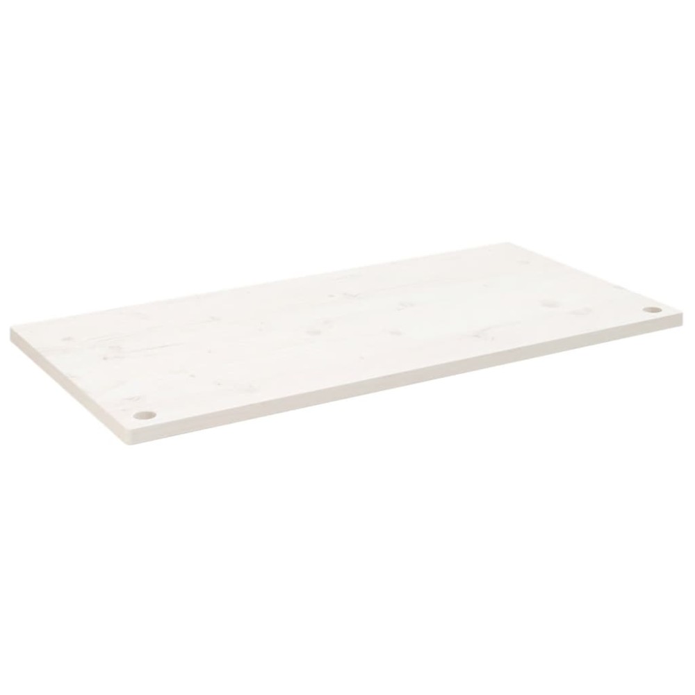 vidaXL Blat de birou, alb, 110x60x2,5 cm, lemn masiv de pin