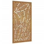 vidaXL Decor perete de grădină 105x55 cm design frunze oțel Corten vidaXL Decor perete de grădină 105x55 cm design frunze oțel Corten