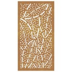 vidaXL Decor perete de grădină 105x55 cm design frunze oțel Corten vidaXL Decor perete de grădină 105x55 cm design frunze oțel Corten