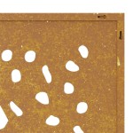 vidaXL Decor perete de grădină 105x55 cm design frunze oțel Corten vidaXL Decor perete de grădină 105x55 cm design frunze oțel Corten