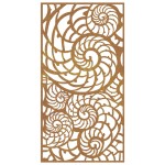 vidaXL Decor perete de grădină 105x55 cm design scoici oțel Corten vidaXL Decor perete de grădină 105x55 cm design scoici oțel Corten