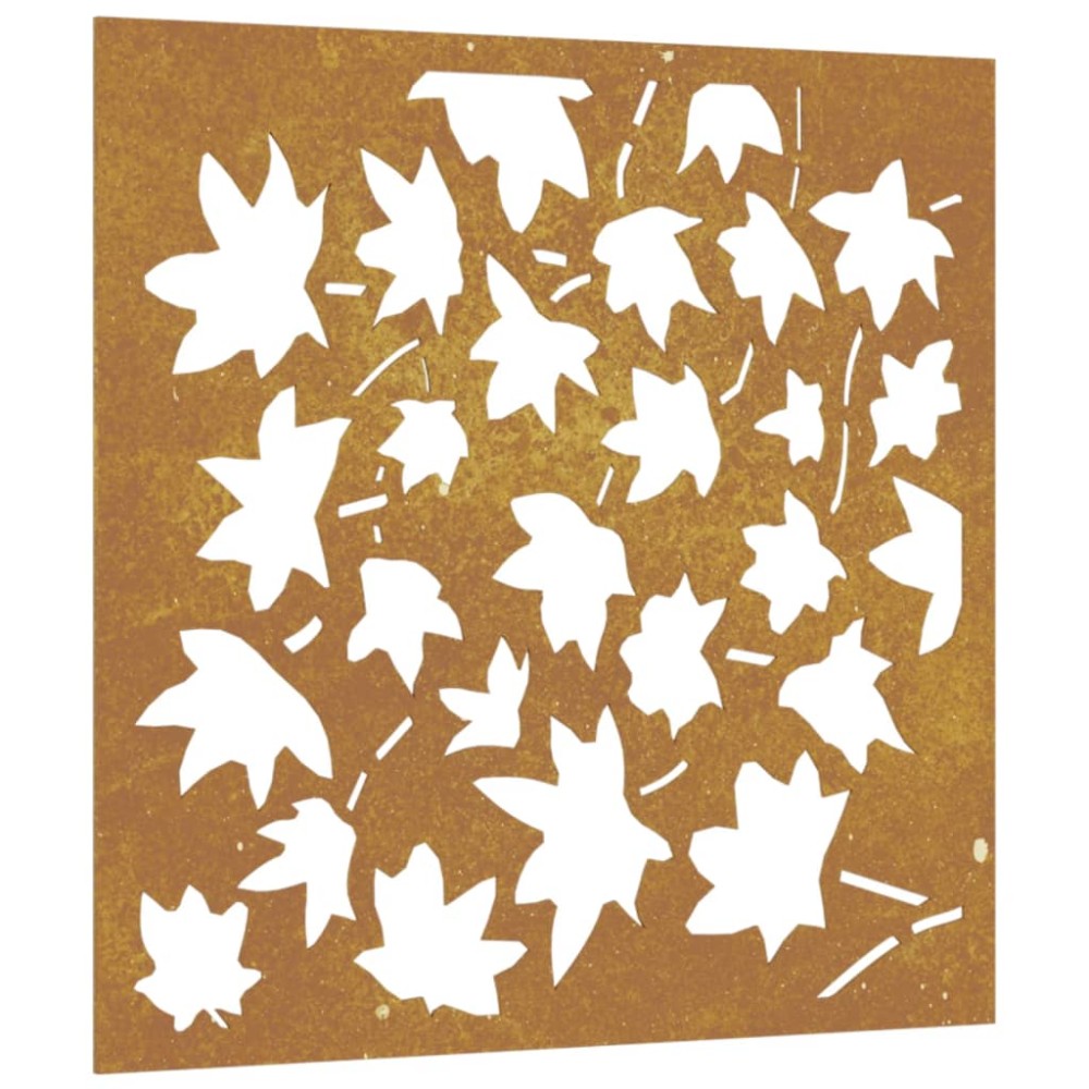 vidaXL Decorațiune perete grădină, 55x55cm, oțel corten, frunze arțar