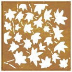 vidaXL Decorațiune perete grădină, 55x55cm, oțel corten, frunze arțar