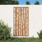 vidaXL Decor perete de grădină 105x55 cm design bambus oțel Corten vidaXL Decor perete de grădină 105x55 cm design bambus oțel Corten