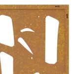 vidaXL Decor perete de grădină 105x55 cm design bambus oțel Corten vidaXL Decor perete de grădină 105x55 cm design bambus oțel Corten
