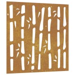 vidaXL Decor perete de grădină 55x55 cm design bambus oțel Corten vidaXL Decor perete de grădină 55x55 cm design bambus oțel Corten