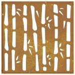 vidaXL Decor perete de grădină 55x55 cm design bambus oțel Corten vidaXL Decor perete de grădină 55x55 cm design bambus oțel Corten