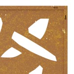 vidaXL Decor de perete 105x55 cm design frunze bambus oțel Corten vidaXL Decor de perete 105x55 cm design frunze bambus oțel Corten