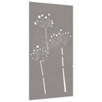 vidaXL Decor perete de grădină 105x55 cm design flori oțel Corten vidaXL Decor perete de grădină 105x55 cm design flori oțel Corten