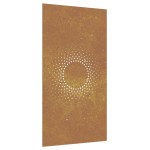 vidaXL Decor perete de grădină 105x55 cm design soare oțel Corten vidaXL Decor perete de grădină 105x55 cm design soare oțel Corten