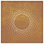 vidaXL Decor perete de grădină 55x55 cm design soare oțel Corten vidaXL Decor perete de grădină 55x55 cm design soare oțel Corten