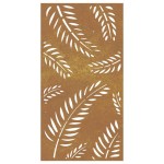 vidaXL Decorație perete de grădină 105x55 cm design frunze oțel Corten vidaXL Decorație perete de grădină 105x55 cm design frunze oțel Corten