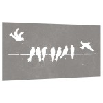 vidaXL Decorațiune perete grădină 105x55 cm design păsări oțel Corten vidaXL Decorațiune perete grădină 105x55 cm design păsări oțel Corten