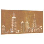 vidaXL Decor perete de grădină 105x55 cm design orizont oțel Corten vidaXL Decor perete de grădină 105x55 cm design orizont oțel Corten