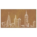 vidaXL Decor perete de grădină 105x55 cm design orizont oțel Corten vidaXL Decor perete de grădină 105x55 cm design orizont oțel Corten