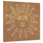 vidaXL Decor perete de grădină 55x55 cm design soare oțel Corten vidaXL Decor perete de grădină 55x55 cm design soare oțel Corten