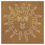vidaXL Decor perete de grădină 55x55 cm design soare oțel Corten vidaXL Decor perete de grădină 55x55 cm design soare oțel Corten