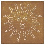 vidaXL Decor perete de grădină 55x55 cm design soare oțel Corten vidaXL Decor perete de grădină 55x55 cm design soare oțel Corten