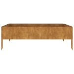 vidaXL Strat înălțat de grădină, 100x100x33,5 cm, oțel corten vidaXL Strat înălțat de grădină, 100x100x33,5 cm, oțel corten
