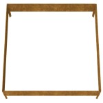 vidaXL Strat înălțat de grădină, 100x100x33,5 cm, oțel corten vidaXL Strat înălțat de grădină, 100x100x33,5 cm, oțel corten