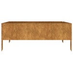 vidaXL Strat înălțat de grădină, 100x100x41 cm, oțel corten