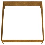 vidaXL Strat înălțat de grădină, 100x100x41 cm, oțel corten