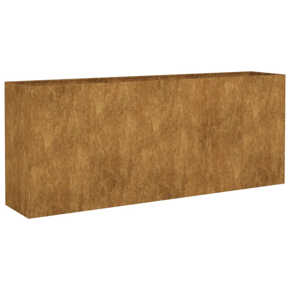 vidaXL Strat înălțat de grădină, 200x40x80 cm, oțel corten