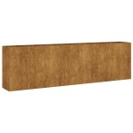 vidaXL Strat înălțat de grădină, 280x40x80 cm, oțel corten