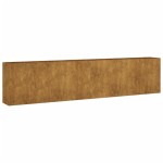 vidaXL Strat înălțat de grădină, 360x40x80 cm, oțel corten