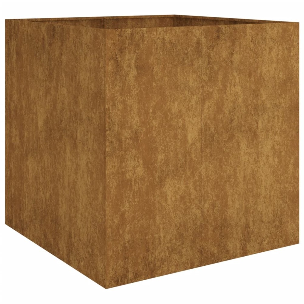 vidaXL Jardinieră, 80x80x80 cm, oțel corten