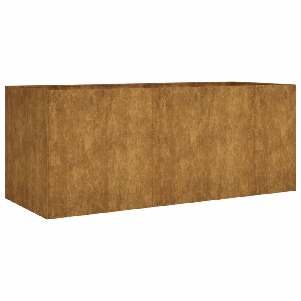 vidaXL Strat înălțat de grădină, 200x80x80 cm, oțel corten