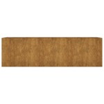 vidaXL Strat înălțat de grădină, 280x80x80 cm, oțel corten