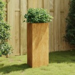 vidaXL Jardinieră de grădină, 40x34,5x75 cm, oțel corten vidaXL Jardinieră de grădină, 40x34,5x75 cm, oțel corten