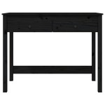 vidaXL Birou cu sertare, negru, 100x50x78 cm, lemn masiv de pin vidaXL Birou cu sertare, negru, 100x50x78 cm, lemn masiv de pin