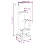 vidaXL Ansamblu de pisici, alb, 45,5x49x103 cm, lemn masiv de pin vidaXL Ansamblu de pisici, alb, 45,5x49x103 cm, lemn masiv de pin