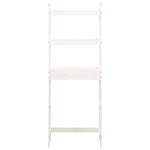vidaXL Raft de toaletă, alb, 63x26x171 cm, lemn masiv de pin vidaXL Raft de toaletă, alb, 63x26x171 cm, lemn masiv de pin