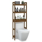 vidaXL Raft de toaletă, maro miere, 63x26x171 cm, lemn masiv de pin vidaXL Raft de toaletă, maro miere, 63x26x171 cm, lemn masiv de pin